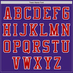 Custom Purple Red-White Bomber Varsity Letterman Zipper Jacket