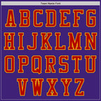 Custom Purple Red-Gold Bomber Varsity Letterman Zipper Jacket
