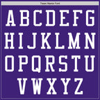 Custom Purple White Bomber Varsity Letterman Zipper Jacket