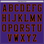 Custom Purple Black Orange-Cream Bomber Varsity Letterman Two Tone Zipper Jacket