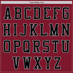 Custom Crimson Black-Gray Bomber Varsity Letterman Zipper Jacket