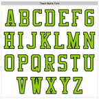 Custom White Neon Green-Black Bomber Varsity Letterman Zipper Jacket