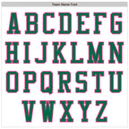 Custom White Pink-Kelly Green Bomber Varsity Letterman Two Tone Zipper Jacket