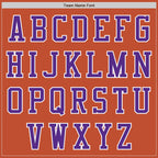 Custom Texas Orange White-Purple Bomber Varsity Letterman Two Tone Zipper Jacket