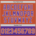 Custom Texas Orange White-Purple Bomber Varsity Letterman Two Tone Zipper Jacket