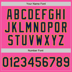 Custom Pink Navy-Gold Bomber Varsity Letterman Zipper Jacket