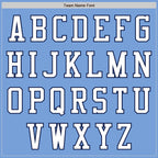 Custom Light Blue White-Navy Bomber Varsity Letterman Zipper Jacket