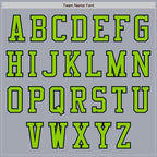 Custom Gray Neon Green-Black Bomber Varsity Letterman Zipper Jacket