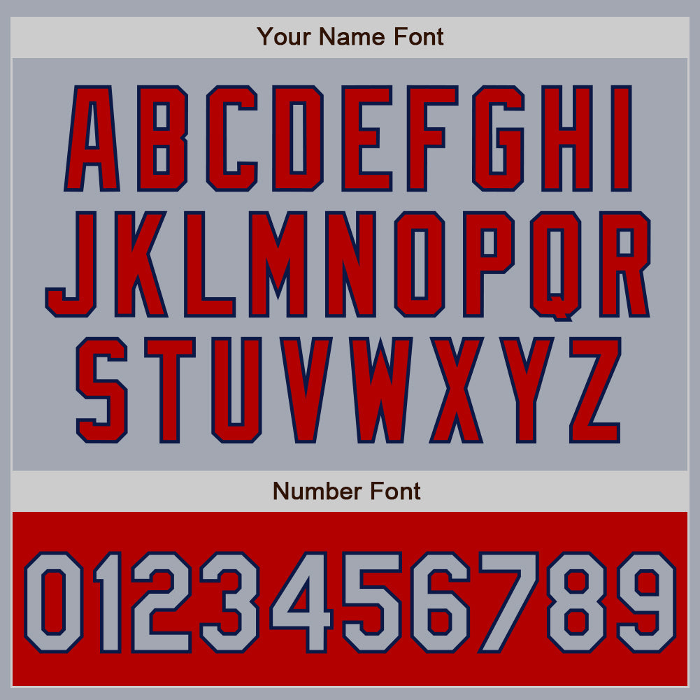 Custom Gray Navy-Red Bomber Varsity Letterman Two Tone Zipper Jacket