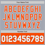 Custom Gray White-Orange Bomber Varsity Letterman Two Tone Zipper Jacket