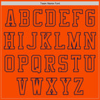 Custom Orange Navy Bomber Varsity Letterman Zipper Jacket