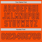 Custom Orange Navy Bomber Varsity Letterman Zipper Jacket