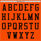 Custom Orange Black Bomber Varsity Letterman Zipper Jacket