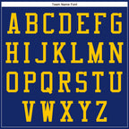 Custom Royal Yellow-White Bomber Full-Snap Varsity Letterman Two Tone Jacket