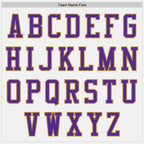 Custom White Purple-Old Gold Bomber Varsity Letterman Zipper Jacket
