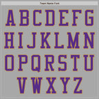 Custom Gray Purple-Old Gold Bomber Varsity Letterman Zipper Jacket