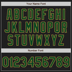 Custom Black Green-Old Gold Bomber Full-Snap Varsity Letterman Hoodie Jacket