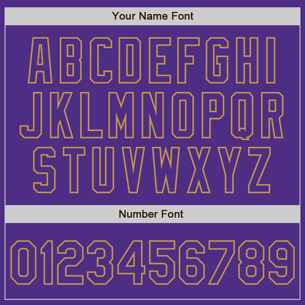 Custom Purple Old Gold Bomber Full-Snap Varsity Letterman Hoodie Jacket