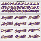 Custom White Purple-Old Gold Bomber Full-Snap Varsity Letterman Two Tone Hoodie Jacket
