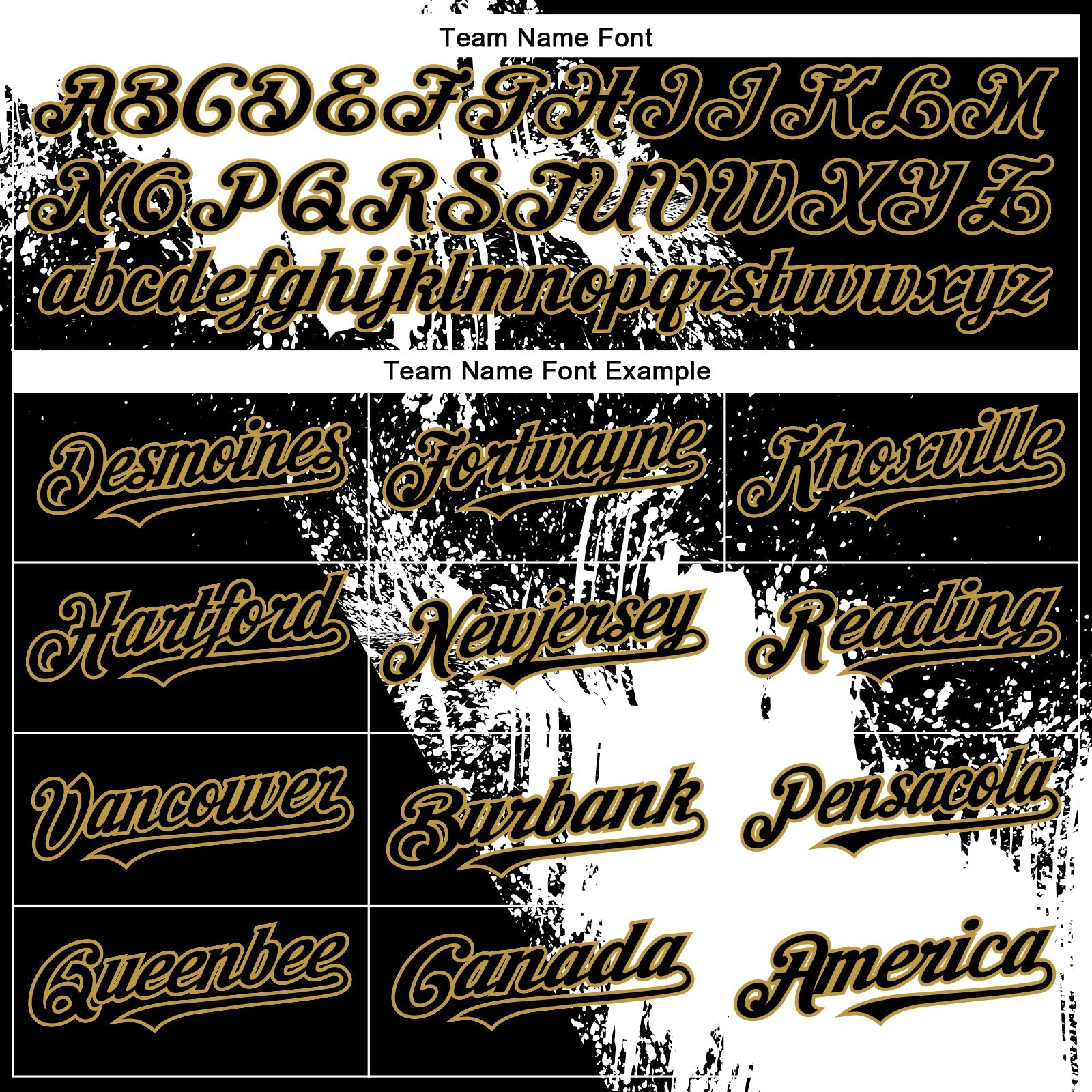 Custom Black White-Old Gold Abstract Brush Stroke 3D Pattern Design Bomber Full-Snap Varsity Letterman Hoodie Jacket