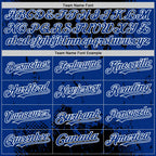 Custom Black Royal-White Splash Art 3D Pattern Design Bomber Full-Snap Varsity Letterman Hoodie Jacket