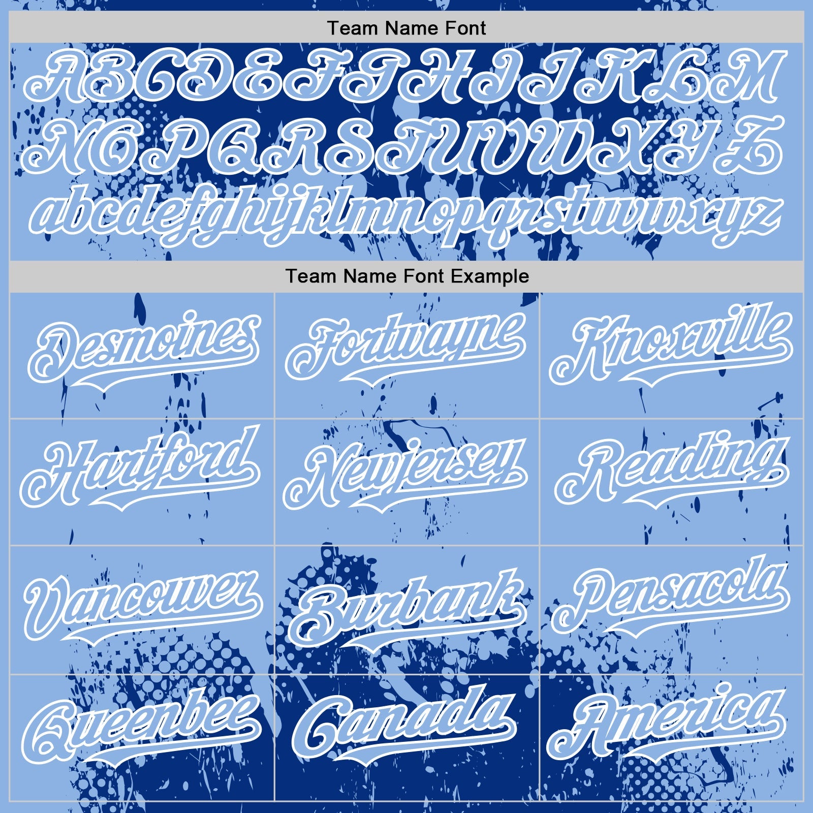 Custom Royal Light Blue-White Splash Art 3D Pattern Design Bomber Full-Snap Varsity Letterman Hoodie Jacket