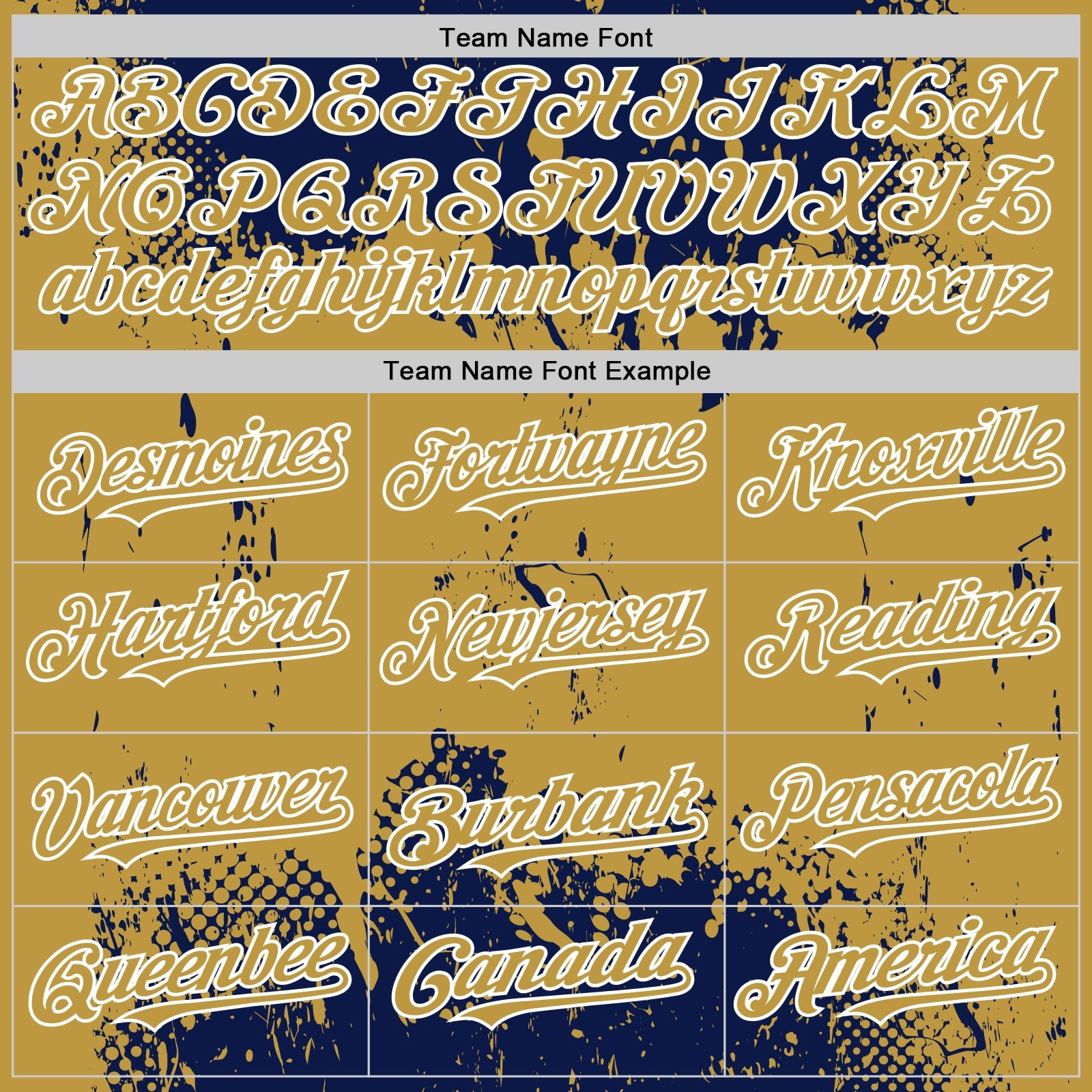 Custom Navy Old Gold-White Splash Art 3D Pattern Design Bomber Full-Snap Varsity Letterman Hoodie Jacket