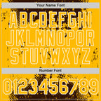 Custom Brown Gold-White Splash Art 3D Pattern Design Bomber Full-Snap Varsity Letterman Hoodie Jacket