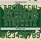 Custom Green Cream Splash Art 3D Pattern Design Bomber Full-Snap Varsity Letterman Hoodie Jacket