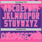 Custom Purple Pink-White Splash Art 3D Pattern Design Bomber Full-Snap Varsity Letterman Hoodie Jacket