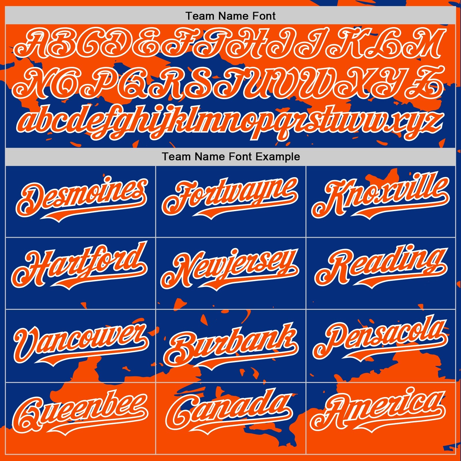 Custom Royal Orange-White Splash Art 3D Pattern Design Bomber Full-Snap Varsity Letterman Hoodie Jacket