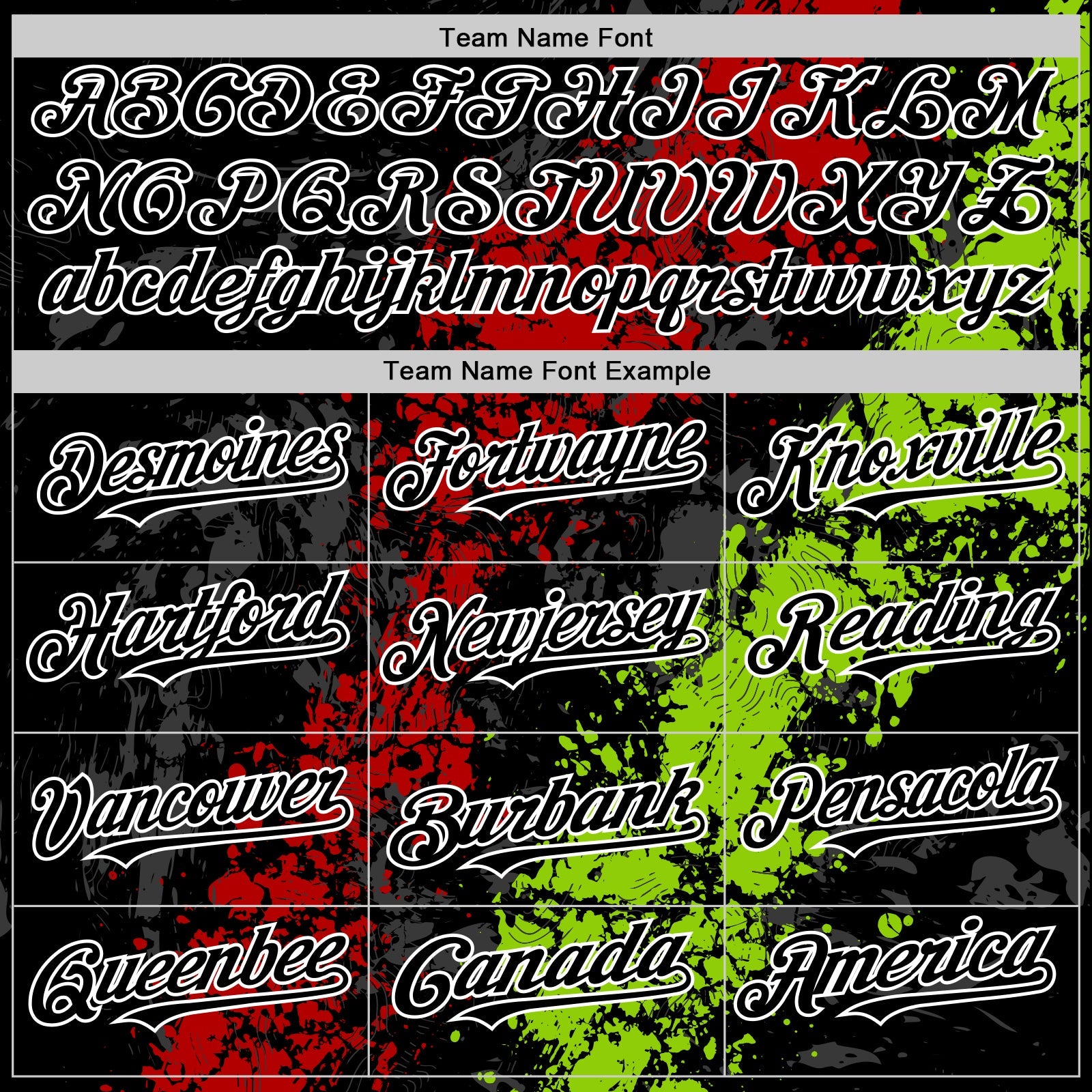 Custom Black Red Neon Green-White Splash Art 3D Pattern Design Bomber Full-Snap Varsity Letterman Hoodie Jacket