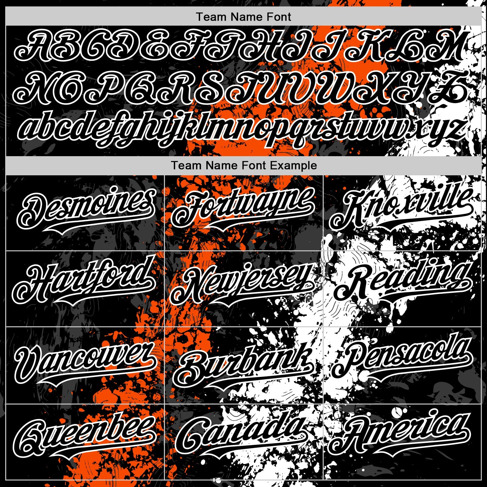 Custom Black Orange-White Splash Art 3D Pattern Design Bomber Full-Snap Varsity Letterman Hoodie Jacket