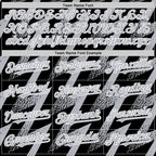 Custom Black Gray-White Zigzag Shape 3D Pattern Design Bomber Full-Snap Varsity Letterman Hoodie Jacket