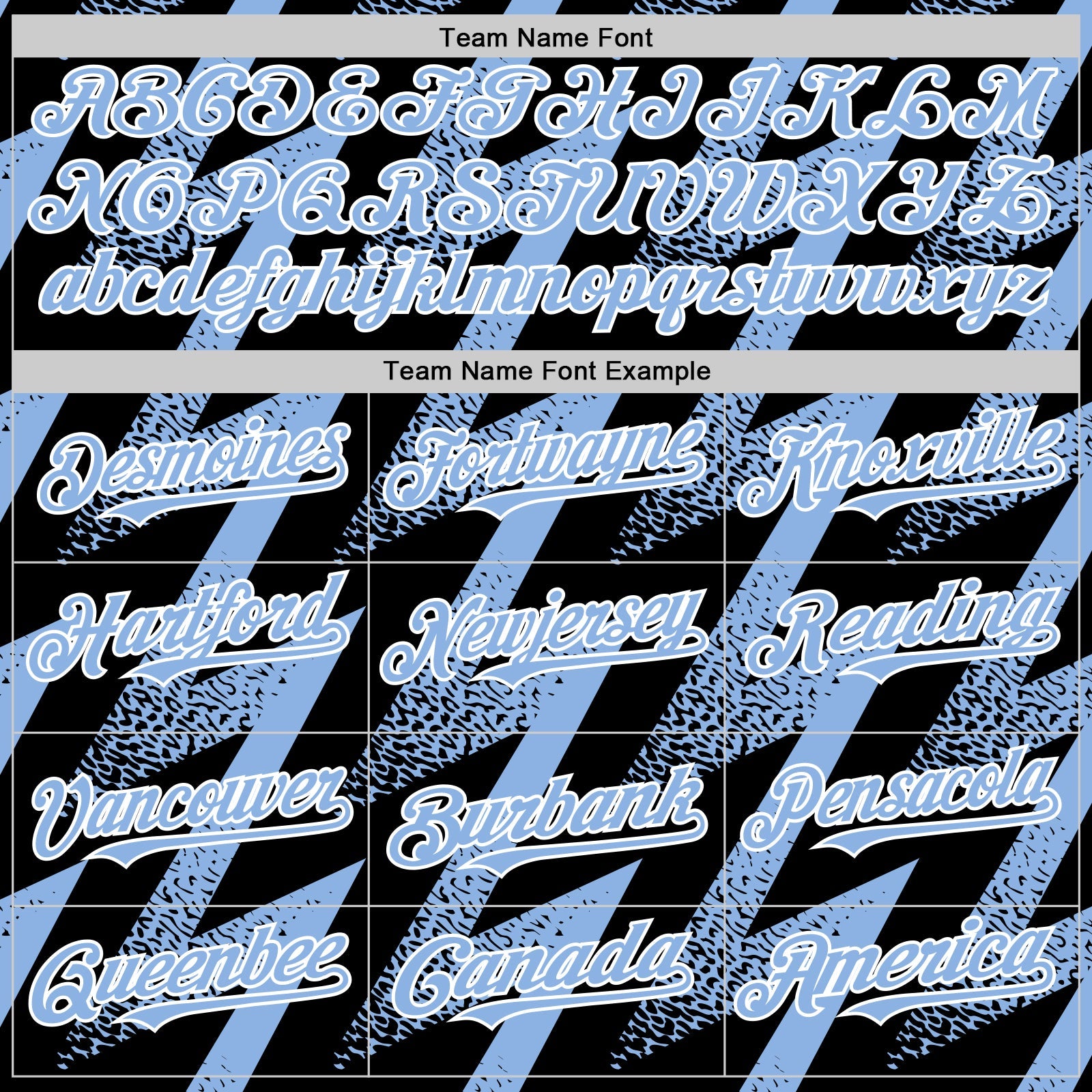 Custom Black Light Blue-White Zigzag Shape 3D Pattern Design Bomber Full-Snap Varsity Letterman Hoodie Jacket