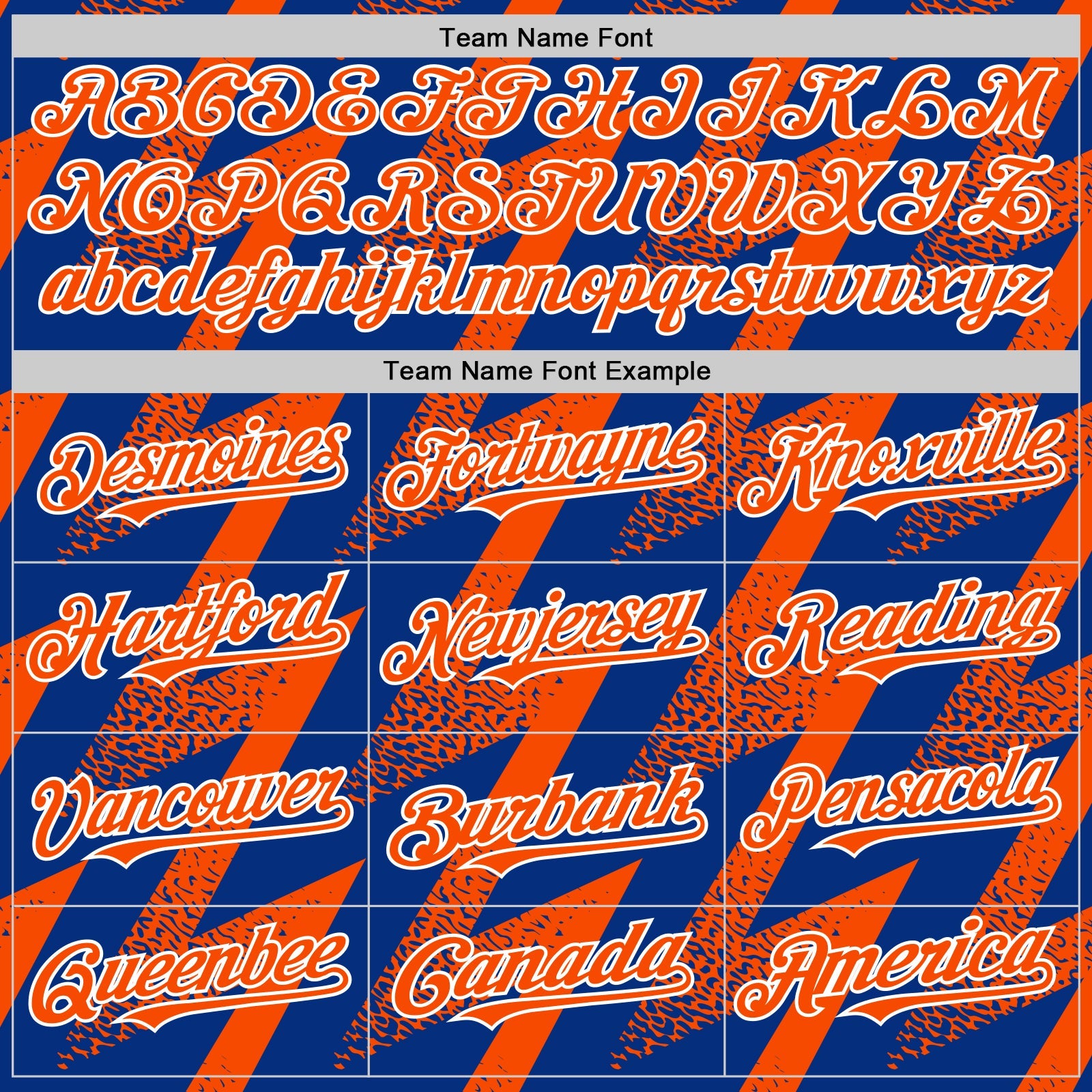 Custom Royal Orange-White Zigzag Shape 3D Pattern Design Bomber Full-Snap Varsity Letterman Hoodie Jacket