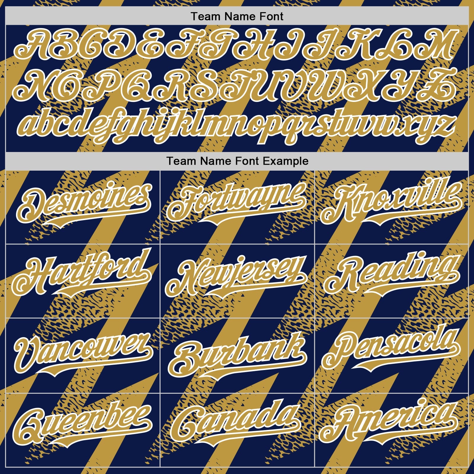 Custom Navy Old Gold-White Zigzag Shape 3D Pattern Design Bomber Full-Snap Varsity Letterman Hoodie Jacket