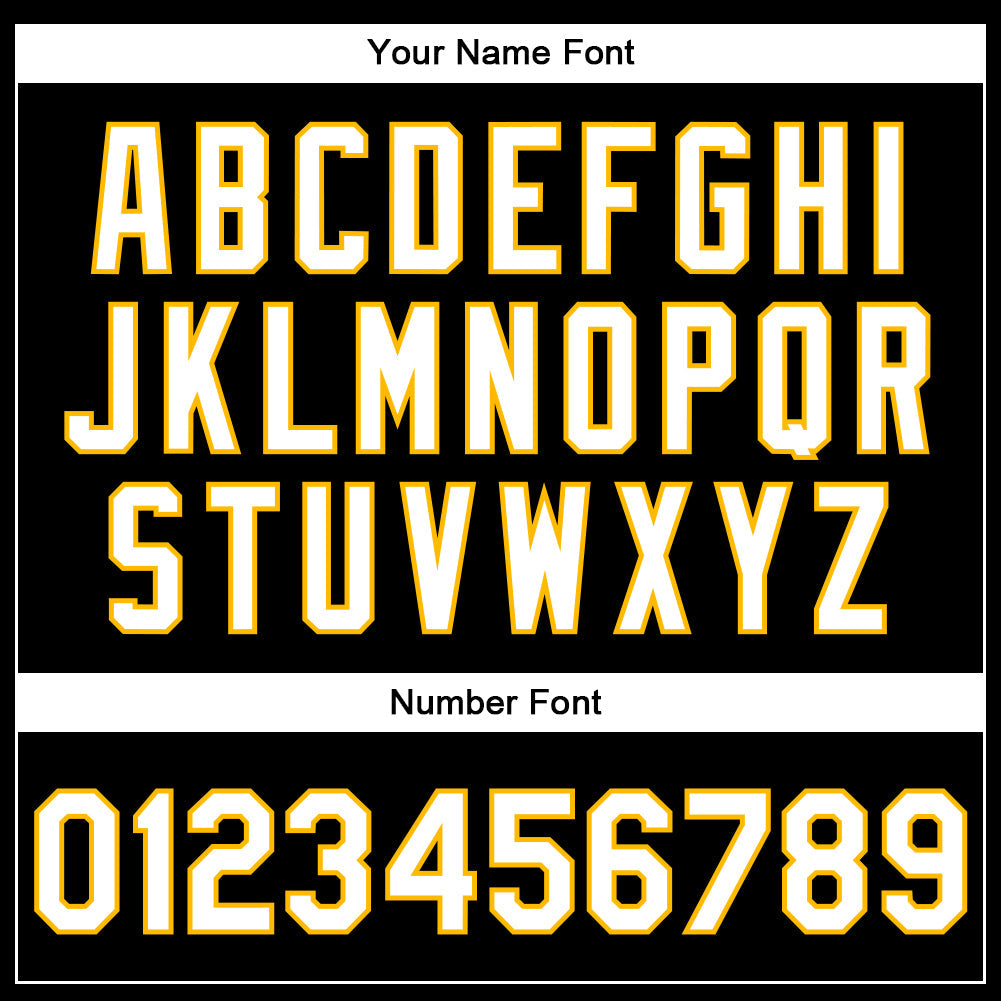 Custom Black White-Gold Bomber Full-Snap Varsity Faux Leather Letterman Jacket