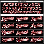 Custom Black White-Red Bomber Full-Snap Varsity Faux Leather Letterman Jacket