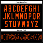 Custom Black Black-Orange Bomber Full-Snap Varsity Faux Leather Letterman Jacket