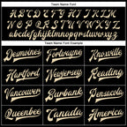 Custom Black Cream Bomber Full-Snap Varsity Faux Leather Letterman Jacket