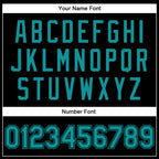 Custom Black Teal-Black Bomber Full-Snap Varsity Faux Leather Letterman Jacket