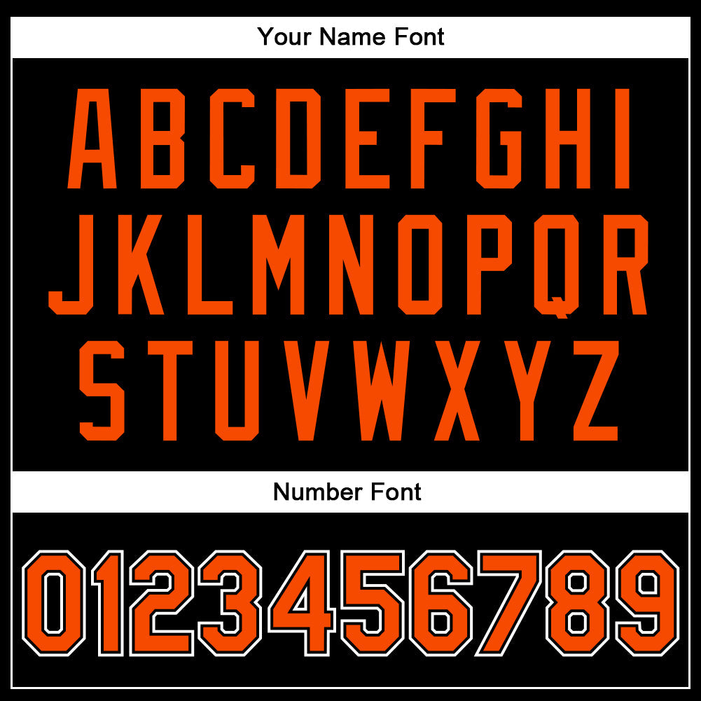 Custom Black Orange-White Bomber Full-Snap Varsity Faux Leather Letterman Jacket