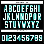 Custom Black White-Aqua Bomber Full-Snap Varsity Faux Leather Letterman Jacket
