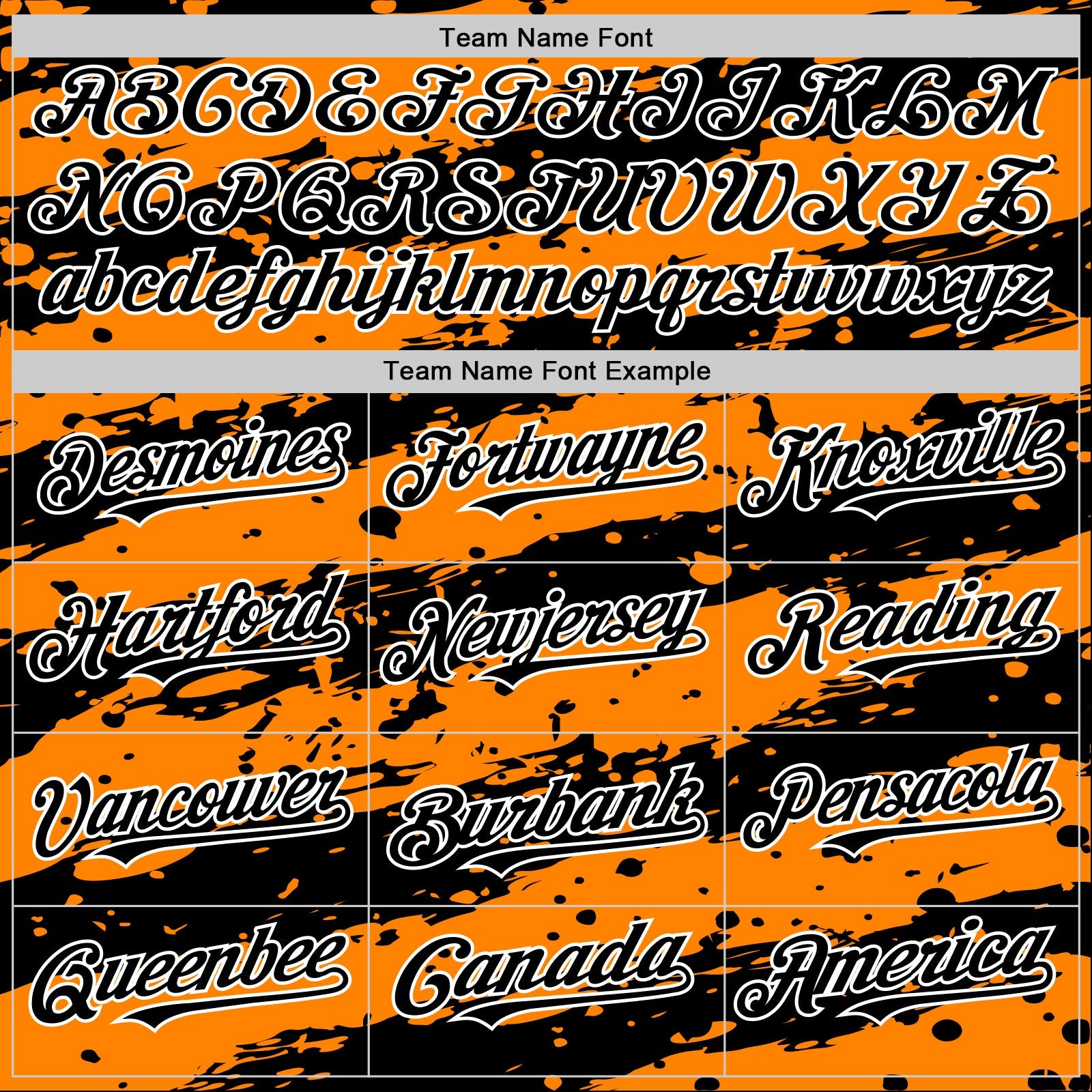 Custom Bay Orange Black-White Splash 3D Pattern Design Bomber Full-Snap Varsity Letterman Hoodie Jacket