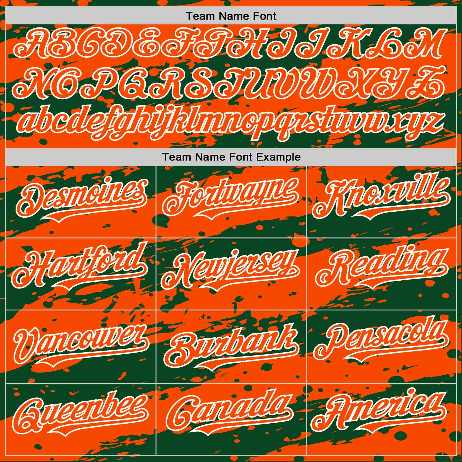 Custom Green Orange-White Splash 3D Pattern Design Bomber Full-Snap Varsity Letterman Hoodie Jacket