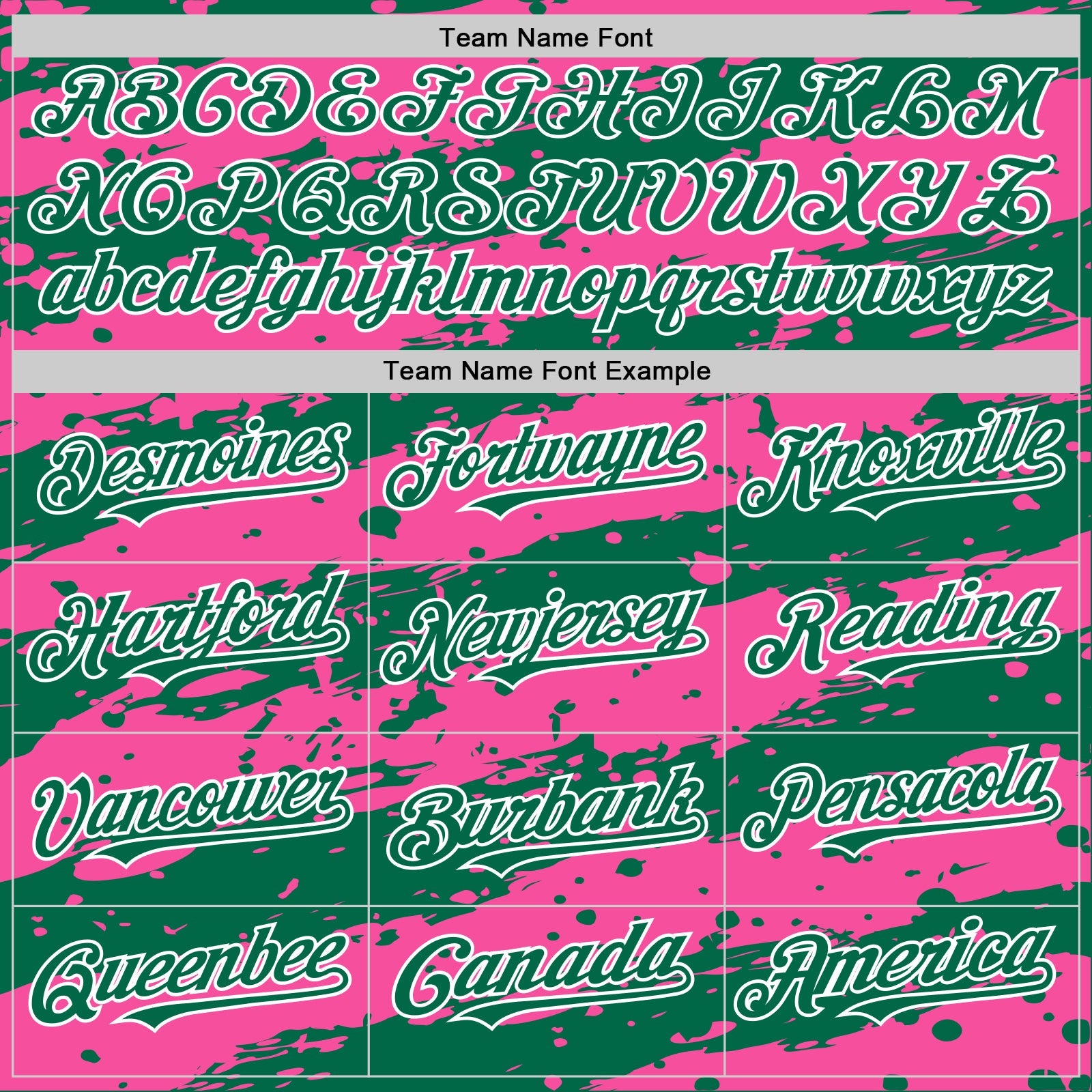 Custom Pink Kelly Green-White Splash 3D Pattern Design Bomber Full-Snap Varsity Letterman Hoodie Jacket