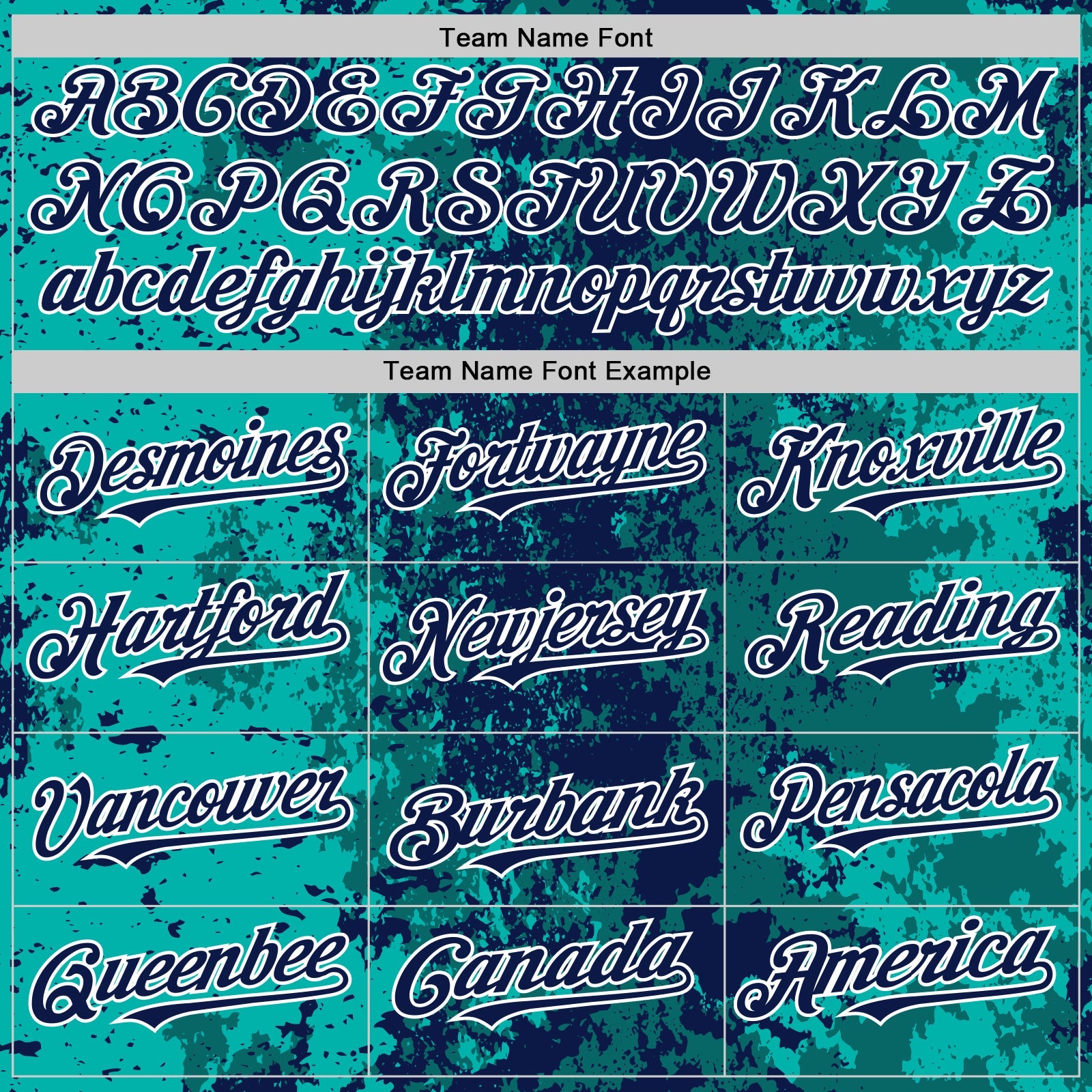 Custom Teal Navy-White 3D Pattern Design Bomber Full-Snap Varsity Letterman Hoodie Jacket