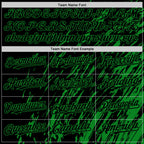 Custom Black Black-Grass Green 3D Pattern Design Bomber Full-Snap Varsity Letterman Hoodie Jacket