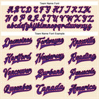 Custom Cream Purple Pink-Black Bomber Full-Snap Varsity Faux Leather Letterman Jacket